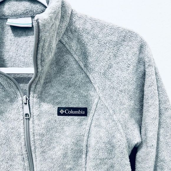 COLUMBIA GRAY FLEECE JACKET SIZE SMALL - Picture 4 of 6